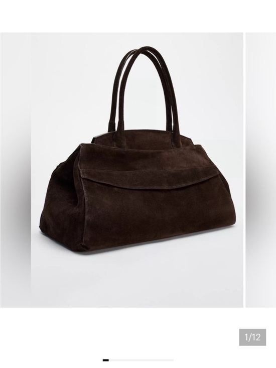 Zara Handbags - Zara Viral Split Leather Shoulder Bag - Brown